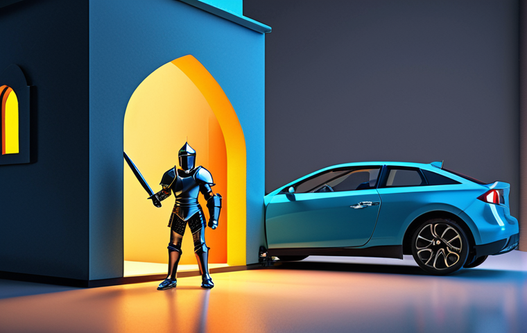 Prompt 1:** A vibrant, conceptual illustration of a strong, armored business entity (like a corporate knight or a solid fortress) holding a glowing business license, standing firmly on a foundation of legal documents. Behind this entity, a confident entrepreneur stands with personal assets (a house, a car) visibly protected within a transparent shield, emphasizing asset separation and security. The scene should convey legal independence, protection, and the foundational strength of proper commercial registration, with a sense of growth and confidence. Use bright, professional colors and a modern, symbolic art style.